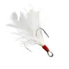 Anzol de três pontas com ranhura de sangue, anzol de penas com cabelo amarrado, isca artificial para pesca, equipamento de pesca por atacado