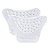 Almofadas de arco para homens e mulheres, palmilhas de suporte de arco, partículas autoadesivas absorventes de choque para fascite plantar, almofadas de arco para massagem, meia-medida