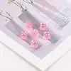 Dados Acrílicos Transparentes de Colores Cuentas Sueltas Accesorios para Joyería DIY Llavero Creativo para Teléfono Móvil Colgante para Bolso Venta al por Mayor