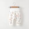 Calça Bebê PP Algodão Sem Costura Cintura Alta Proteção Barriga Primavera Outono Roupa de Baixo Calça de Outono para Bebê Calças Abertas no Gancho para Meninos e Meninas Calças para Bumbum Grande