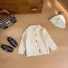 Cardigan Tejido Trenzado Elegante para Niños y Niñas, Cardigan Tejido de Temperamento Versátil, Top Grueso Cálido de Invierno