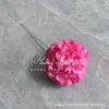 Flor de Crisantemo de Bola de Terciopelo de Nieve de Cabeza Única Decoración de Arco de Flores de Plomo para Techo de Auditorio de Bodas Flor Artificial Flor de Simulación de Boda Bola de Cebolla