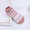 Versão coreana de meias femininas novas meias de primavera meias femininas retas algodão orelhas tridimensionais barco de desenho animado Fabricantes de meias atacado
