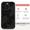 Funda Negra Mariposa Escalera Negra Ranura Nueva Adecuada para Teléfono Móvil Iphone14/15/16/17Promax