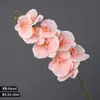 Flores artificiales de alta gama, Phalaenopsis de 9 cabezas, decoración de boda de lujo ligero estilo europeo, decoración de sala de estar y mesa de comedor, accesorios de fotografía, arte floral