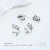 Conversor de Clipe de Orelha Triângulo de Aço Titânio Não Desbota Indolor Sem Piercing Acessórios para Brincos Brincos DIY Feitos à Mão Acessórios para Brincos
