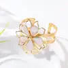 Pendientes de Flor con Goteo de Aceite Colgante Collar Estilo Bosque Joyería de Vacaciones Pulsera Pulsera para Mujer