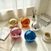 Bolso de Noche Redondo Retro Europeo y Americano Transfronterizo, Nuevo Bolso Cruzado de Hombro de Cadena de Acrílico de Moda para Mujer, Bolsita para Lipstick