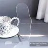 Arte de Unhas Estilo Japonês Display Acrílico Transparente Placa de Cores Suporte de Exibição de Esmalte em Gel Cartão de Cores Irregular de Alta Transparência Porta-Retrato