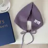 Pañuelo de cabeza estilo coreano para mujer en otoño e invierno, cálido protector de orejas de lana tejida, bufanda triangular con sensación acogedora, orejeras y calentador de cuello