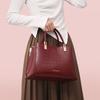 Bolso Rojo de Novia para Bodas para Mujer, Nuevo Modelo 2026, Piel Genuina, Bolso de Mano Elegante para Mujeres de Mediana Edad, Bolso de Mamá