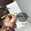 Gafas Graduadas para Mujer que Cambian de Color y Bloquean la Luz Azul, Aspecto Natural, Estilo Estudiante, Modelo Popular de Influencer, Gafas Graduadas Listas para Usar