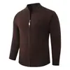 Chaqueta Casual Transfronteriza Nueva Otoño/Invierno 2026 para Hombre, Cárdigan de Punto Grueso con Cuello Alto, Chaqueta Casual para Hombre