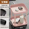 Mesa de Café Estilo Nuevo Mahjong, Estante para Tés, Estante de Almacenamiento para Mesa de Mahjong, Mesa Auxiliar Pequeña, Mesa de Té Móvil para Jugar Cartas en la Sala de Juegos