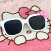 Nuevo Estilo Y2K Chica Caliente Subcultura Celebridad de Internet Lindo Gatito Lazo Marco Negro Estampado de Leopardo Espejo Decorativo Lente Plano Ovalado