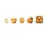 Cuentas Espaciadoras de Gota de Aceite Esmalte Cloisonné Accesorios para Manualidades Mariposa de Esmalte Corazón Calabaza Accesorios Pulsera Tejida Cuentas