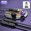 Novo modelo privado V12 fones de ouvido com fio semi-in-ear de metal controle por fio com microfone para celular computador Fones de ouvido musicais universais