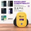 Cargador de teléfono móvil con puerto USB único transfronterizo, cargador de 120W, Europa, América y Gran Bretaña, acuerdo completo, cabezal de carga rápida, color amarillo ámbar