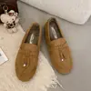 Zapatos planos sin cordones de un paso para aumentar la altura interior, otoño e invierno, mujeres embarazadas, 2026, estilo "old money", nuevos mocasines planos para mujer, para ir al trabajo, 3 cm, suela blanda, versátiles