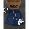 Shorts de Verano para Hombre de Moda con Estampado Patchwork de Boca de Tiburón, Frescos y Transpirables, Estilo Casual Americano, Shorts Deportivos y de Fitness Finos de Cinco Bolsillos