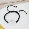 Pulseira de Coelho de Aço Inoxidável Estilo Férias 2025 Nova Pulseira de Corda de Animal Fofo Europeia e Americana de Verão