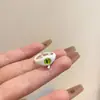 Anillos de Pareja Metálicos de Apertura Anillos de Estudiante ins Set Completo Un Set Completo Gato Monstruo Lindos Divertidos Nuevo Estilo Moderno Dedo Índice