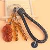 Llavero de coche de cristal con forma de Pixiu de la suerte, ideal para parejas, con un bolso creativo, ideal como atracción turística, pequeños regalos de joyería.