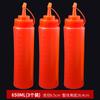 Garrafa Squeeze para Molho de Grau Alimentício Comercial Garrafa para Molho de Salada Tomate Geleia Garrafa de Plástico PE Espessado Chinês Garrafa para Óleo de Cozinha Suco