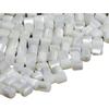 Cuentas naturales de concha de fábrica cuentas de barril de bambú blanco accesorios para manualidades DIY accesorios materiales para joyería