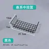 Cesta Colgante de Malla de Alambre Bandeja Estante para Fideos Instantáneos Cesta Decoración del Hogar Cesta de Almacenamiento para Pared de Fotos Cesta de Almacenamiento con Gancho para Supermercado