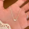 Collar de Plata de Ley 925 Río Estrellado Brillante Gota de Agua para Mujer, Cadena de Suéter Ins, Cadena Clavicular de Lujo Ligero de Gama Alta, Regalo de Cumpleaños