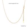 Collar Figaro de acero inoxidable chapado en oro de 18 quilates para mujer, estilo transfronterizo europeo y americano, cadena de acero de titanio combinable.