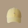 Boné de Baseball Simples Estilo Coreano para Cachorros para Meninas, Versátil para Todas as Estações, Boné Macio com Aba Larga, Chapéu de Sol que Afina o Rosto