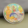 Monedas conmemorativas de ciudades, recuerdos turísticos, monedas coloridas en relieve con paisajes arquitectónicos de Beijing, Shanghái y Nanjing, monedas conmemorativas coleccionables