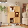 Estantería, armario de almacenamiento para el hogar, mueble bajo, armario de almacenamiento de rejilla de pie, estantería combinada, estante de almacenamiento multicapa para sala de estar