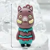 Llavero Colgante Monstruo Pequeño de la Montaña Langlang Dibujo Animado Caja Misteriosa de Monstruo Pequeño de la Montaña Langlang Muñeca Plástico Blando Muñeca del Viaje al Oeste