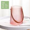 Bolsa Satchel Escandinava Simple Personalizada para Exportación, Jarrón, Cuerda de Cuero, Frasco de Vidrio para Almacenamiento, Decoración para Sala de Estar del Hogar, Adornos