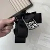 Presilha de Laço Preta Brilhante de Diamante de Alto Padrão em Camadas para Mulheres, Grampo de Tubarão Moderno e Luxuoso para a Parte de Trás da Cabeça