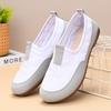Zapatos de Frijol Estilo Retro 2025 Primavera y Otoño Nueva Moda Casual Zapatos de Una Capa para Mujer Slip-on Suela Suave No Cansan para Zapatos de Madre