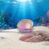 Accesorios Luminosos de Concha de Sirena de Resina Micro Paisajismo Decoración DIY Adornos Pequeños para Coche Escritorio Venta al por Mayor