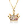 Suministro transfronterizo de fábrica europea y americana hip hop punk cara colgante de calavera collar moderno para hombre INS lote en stock