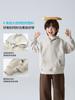 Ropa Infantil Haima Colección de Invierno 2025 Nueva Sudadera con Capucha Gruesa de Invierno Forrada de Felpa para Niños Estilo Coreano Ropa Exterior Moderna