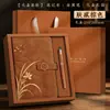 Conjunto de cadernos corporativos personalizados com design moderno de orquídea, conjunto de caixa de presente com planner criativo, caderno de presente para reconhecimento de cliente