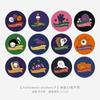 Pegatinas de Dibujos Animados de Halloween para Comercio Exterior, Pegatinas Decorativas para Fiesta de Vacaciones, Papel Etiqueta para Regalo de Dulces de Halloween