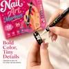 Pluma de arte para uñas de doble punta y doble color, juego de 24 colores, secado rápido, impermeable, pluma para pintar color de uñas y dibujar líneas, se puede aplicar en capas para grafiti