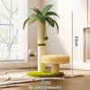 Novo Estrutura de Escalada para Gatos em Madeira Maciça Mais Vendida com Bola para Gato, Placa de Arranhar em Sisal e Casa Integrada para Gatos, Suprimentos para Animais de Estimação para Uso Doméstico