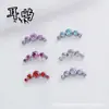 F136/G23 Aleación de Titanio Cinco Enlaces Circonio Joyería para Perforaciones Pendientes de Aleación de Titanio Clavos para Labios Clavos para Hueso de Oreja Venta al por Mayor