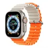 Adecuado para Apple Iwatchs10Se Sports Marine Silicona S11 Bloques de Color Hebilla de Pin de Doble Hebilla Correa de Reloj 9Ultra