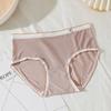 7A Antibacteriano Verão Leve Seda de Gelo Sem Marcas Roupa Íntima Feminina Cintura Média plus size Respirável Antibacteriano Parte de Baixo Virilha Sensação de Pele Nu Briefs