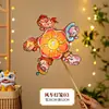 Linternas del Festival de Medio Otoño, kits de manualidades DIY de danza del león resplandeciente, linternas portátiles tradicionales de danza del león para niños, mercancía de puesto